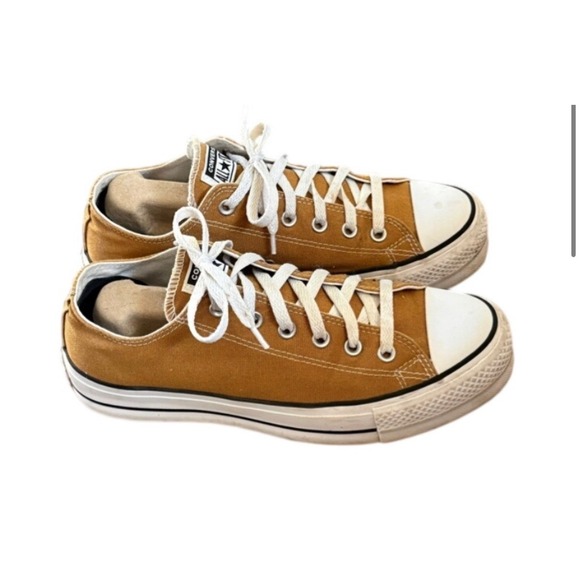 Converse Shoes - Converse Chuck Taylor All Star Burnt Honey Platform Sneakers Womens 10 Mens 8